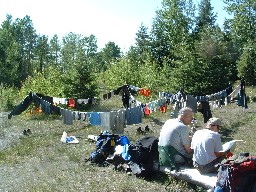 Wash day at Head of Dean